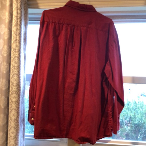 Red button down long sleeve - Picture 3 of 3
